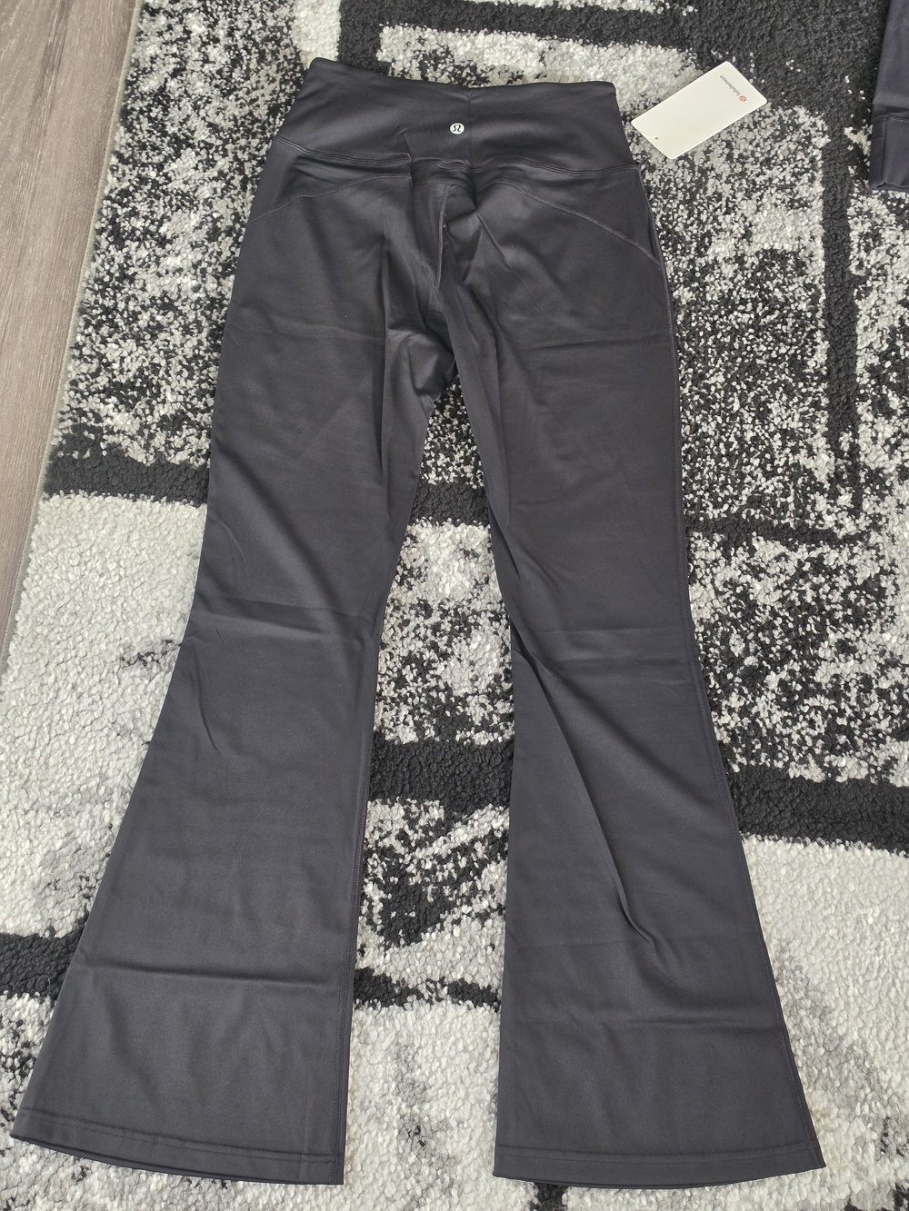 lululemon athletica Black Flared Track Pants